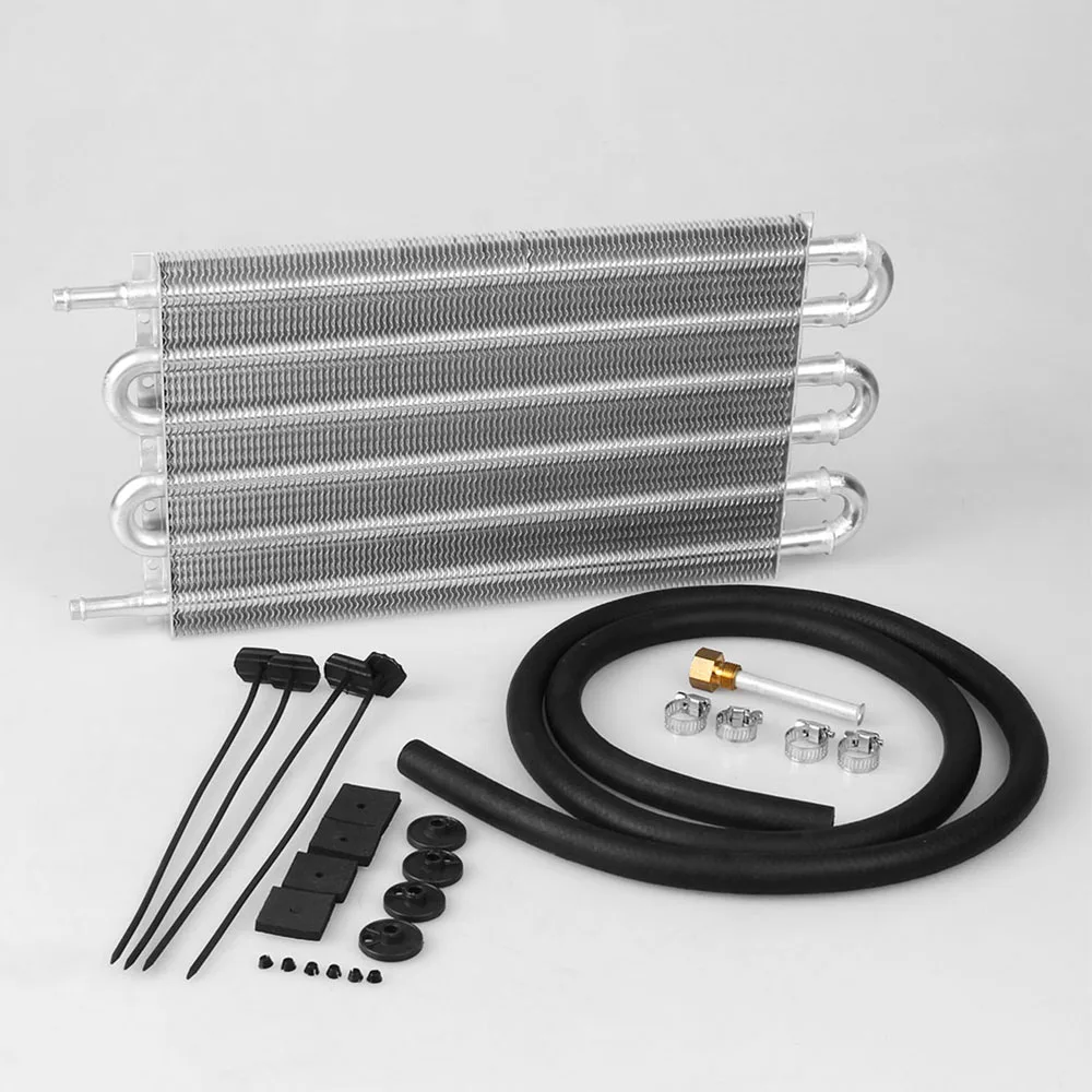 

2018 6 Row Aluminum 305X190X20 Universal Auto-Manual Radiator Converter/Car Transmission Oil Cooler Kit