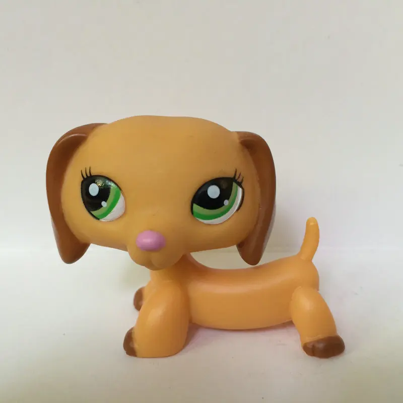 

Pet Shop Cute Yellow Dachshund Dog Figure Toy For Child Girl Xmas Gift DS611