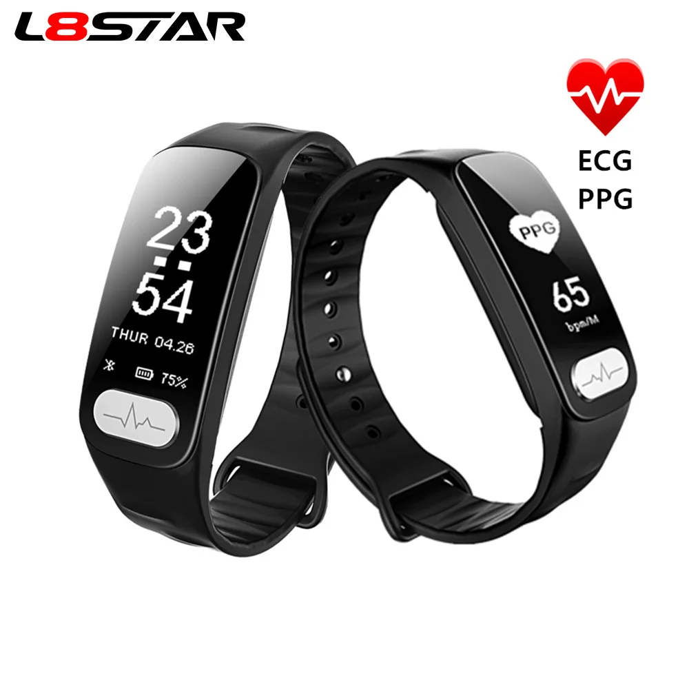 

L8STAR R11 ECG PPG Smart Bracelet Heart Rate HRV Health Monitor Blood Pressure Activity Tracker Sport Fitness Tracker Smart band