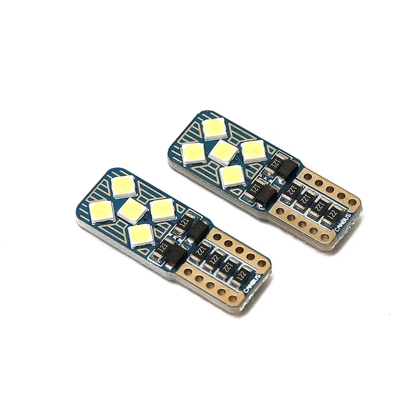 Автомобильный Smd T10 W5W CANBUS Авто светодиодный светильник без ошибки Obc супер яркая