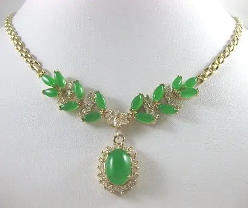 

ddh003662 green jade necklace pendant