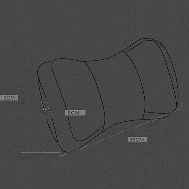 

2x Black Leather Car Truck Seat Headrest Neck Rest Cushion Pillows Universal Fit