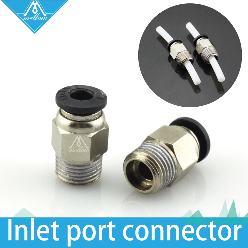 Brass Connector 1.75//3mm for Peek J-head hotend 3D printer Filament Feeding