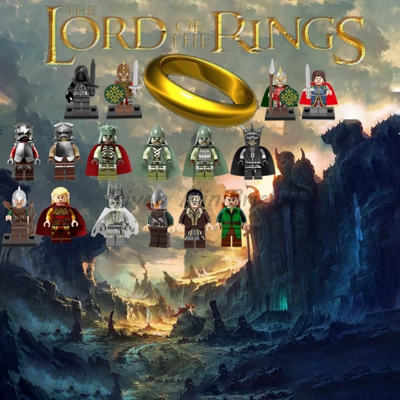 

Legoing Hobbit Action Movie Figure Building Block Bilbo Gandalf Compatible With Legoings The Lord Of The Rings Toys For Children