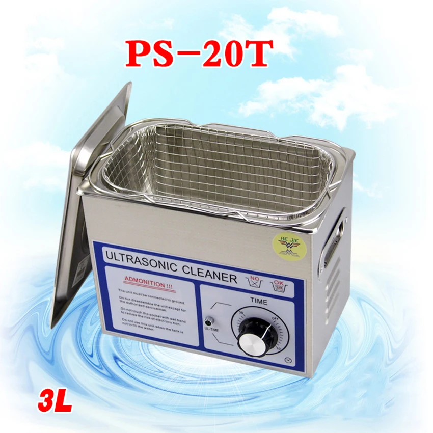 1PC ultrasonic cleaner 3L PS 20T 120w 40000Hz frequency for jewely