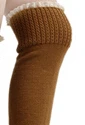 Вязаные кружевные Детские гетры с пуговицами; модные вязаные гетры для маленьких девочек; зимние сапоги для детей; носки - Цвет: Khaki