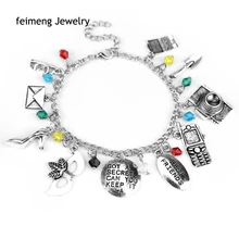 Браслет и браслет красивые маленькие лжецы получили тайну вы можете держать его очаровательный браслет с подвесками друзья ювелирные изделия Рождественский подарок