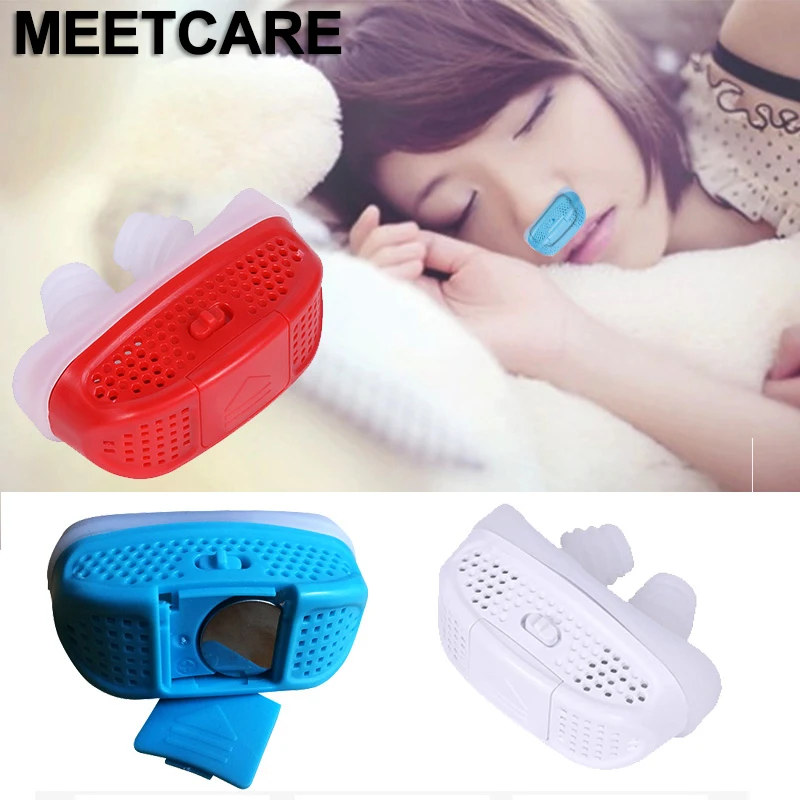 

Electric Silicone Anti Snore Nose Stopping Breathing Apparatus Guard Sleeping Aid Mini Snoring Device Relieve Snoring Update New