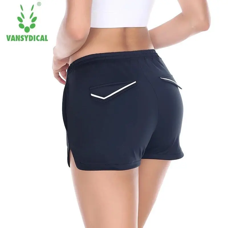 Vansydical Sports Yoga Shorts Fitness Quick Dry Gym Women Running Short