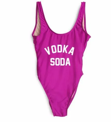 Водка Soda swimsuitsexy боди Открыть нижней части спины High-Cut Bathingsuit костюмы One Piece Для женщин Купальники для малышек комбинезон Пляжная одежда