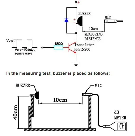 buzzer para o dispositivo da anti perda,