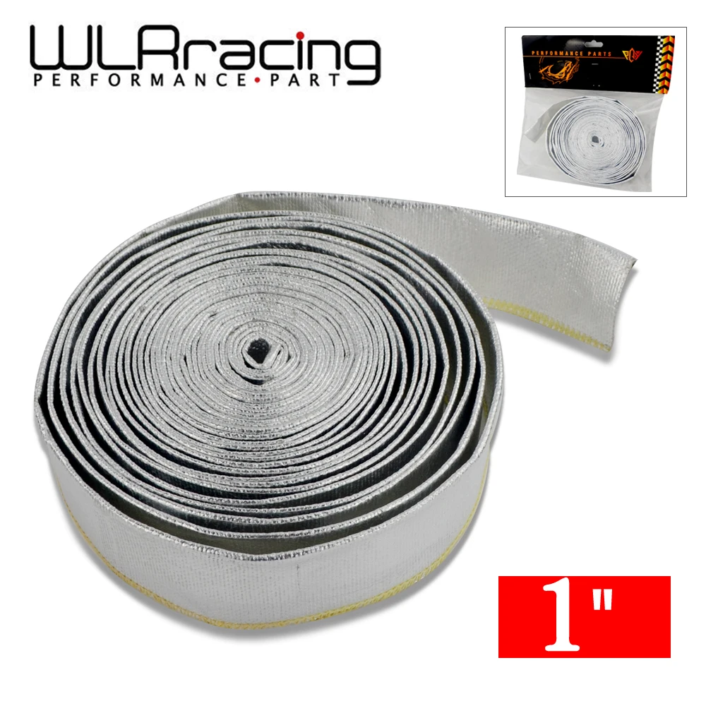 

WLR RACING - 1" Aluminized Reflective Mylar Foil Heat Shield Fire Sleeve(One roll=10m)WLR1512A