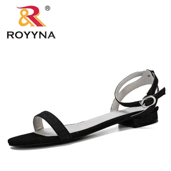 

ROYYNA 2019 Summer Fashion Women Shoes Beach Sandals Ladies Comfortable Women Summer Shoes Female Flats Concise Sandalias Mujer