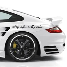 Three Ratels TZ-640 8.5*60cm 1-2 pieces My life…My rules… car stickers and decals auto sticker