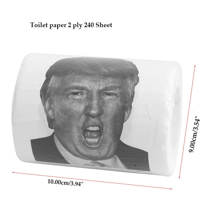 1 рулон Дональд Трамп Humour печатная туалетная бумага домашняя Ванная комната