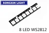 Светодиодные лампы WS2812 5050 RGB, 8 каналов, 1 шт., встроенная полноцветная макетная плата 2812 Ws2812b, встроенный полноцветный драйвер ► Фото 1/6