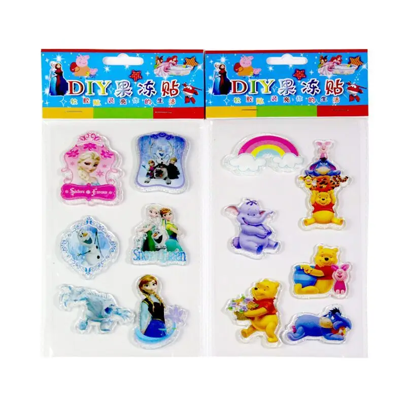 

20PCS DIY Cartoon Animal Cartoon 3D Fruit Jelly Sticker