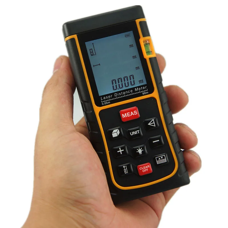 

SW-E80 Free Shipping Tape Measure Laser Range Finder 80M LCD Display Laser Distance Meter Digital Range