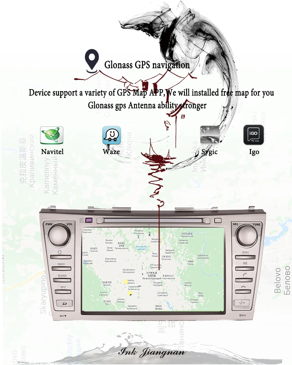 Sale 4G+64G Android 9.0 Car Autoradio dvd Video headunit with 3/4g wifi gps navi For Toyota camry 2007 - 2011 SWC TPMS OBD2 DAB BT SD 8