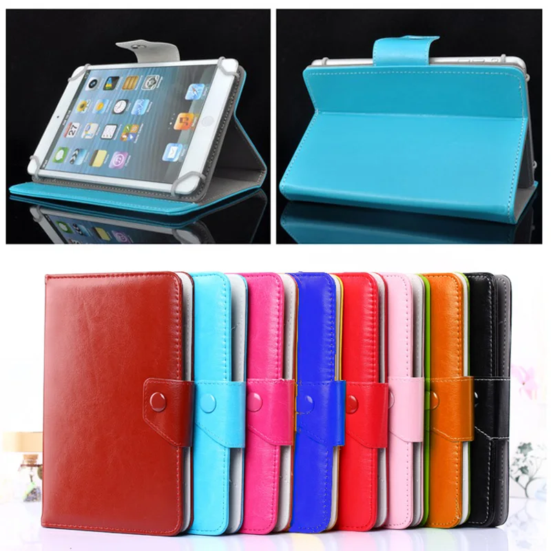 

For Cube iwork 7 Leather Stand Cover For Prestigio MultiPad Rider 7.0 3G 7 inch case tablet 7 polegadas universal bags for kids