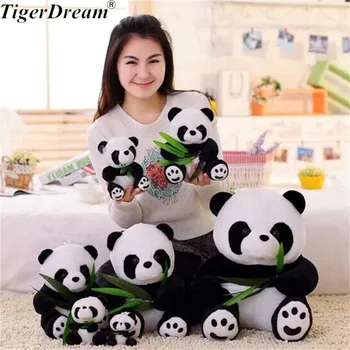 

9-40cm 1 piece large size Panda Doll Plush Toy baby bear pillow panda cloth doll kids toys baby birthday gift for Children
