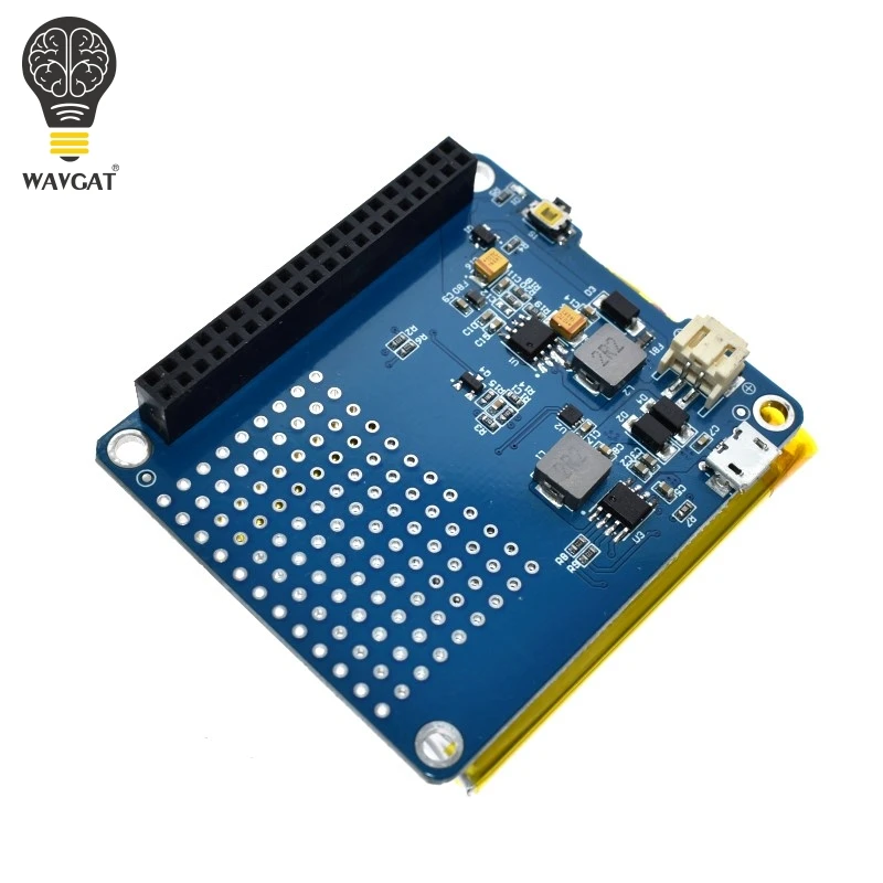 WAVGAT UPS HAT Board+ 1500mAh литиевая батарея для Raspberry Pi 3 Model B/Pi 2B/B+/A+ Модуль платы