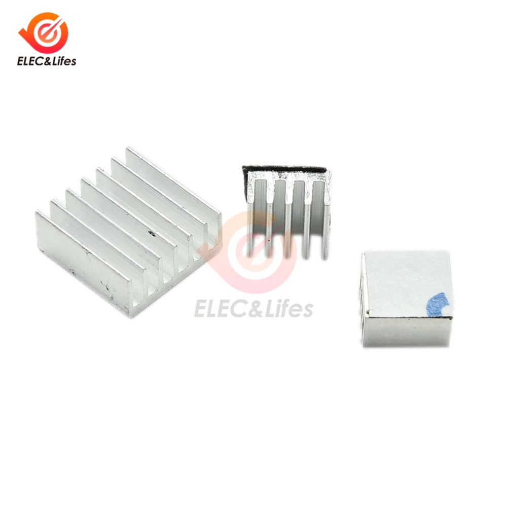 3Pcs Copper Heat Sink Cooling Adhesive Sticky Backing For Raspberry Pi 3 Model 3