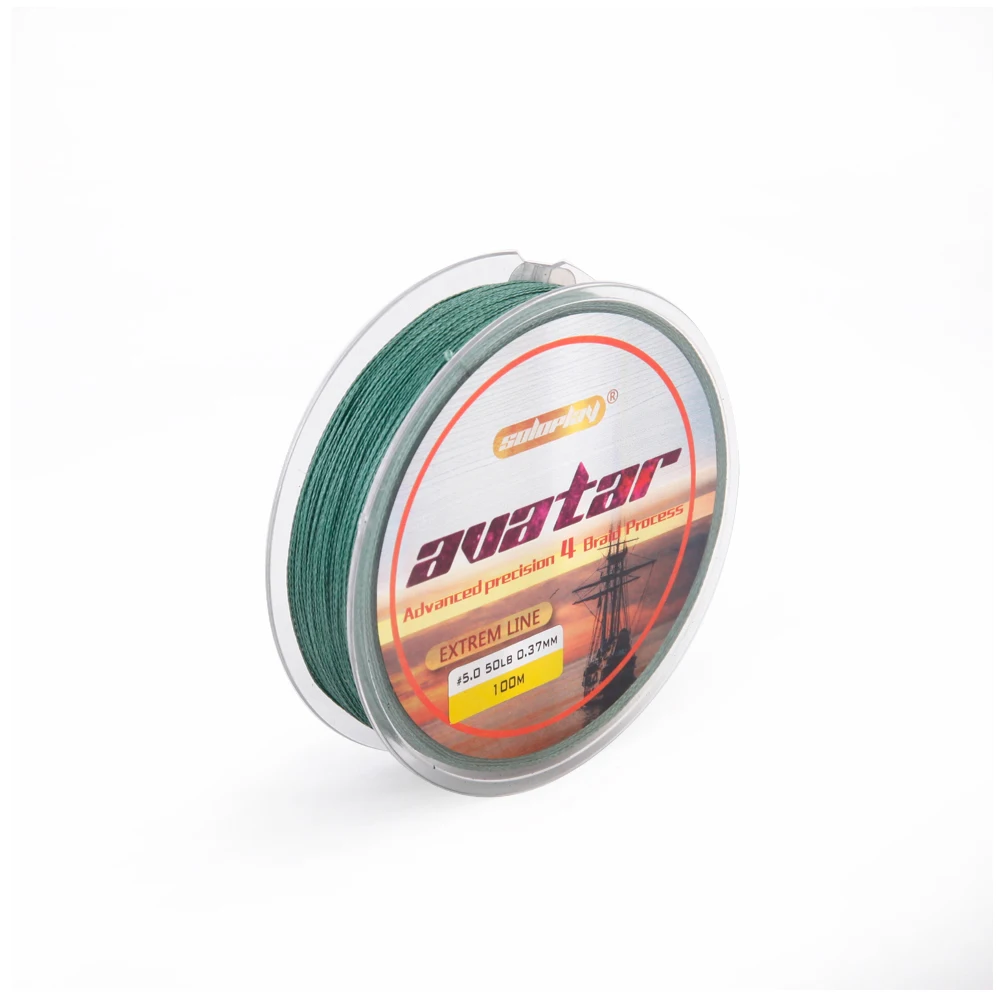 SOLOPLAY عظمى 100 متر 6LB-80LB مضفر الصيد خط PE المتعددة الشعيرات قوي 4 السواحل الكارب الصيد البحر الصيد خط