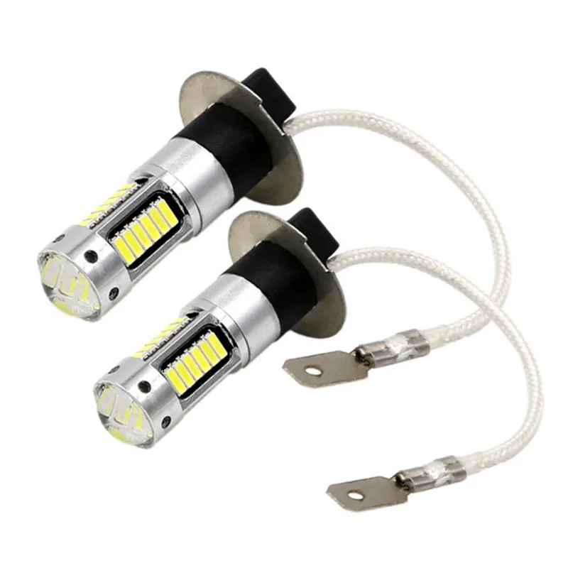 

WTS 200pcs wholesale car DRL H3 led 30smd auto Fog lamp Daytime Running signal bulbs 4014 Vehicle External Light Source parking