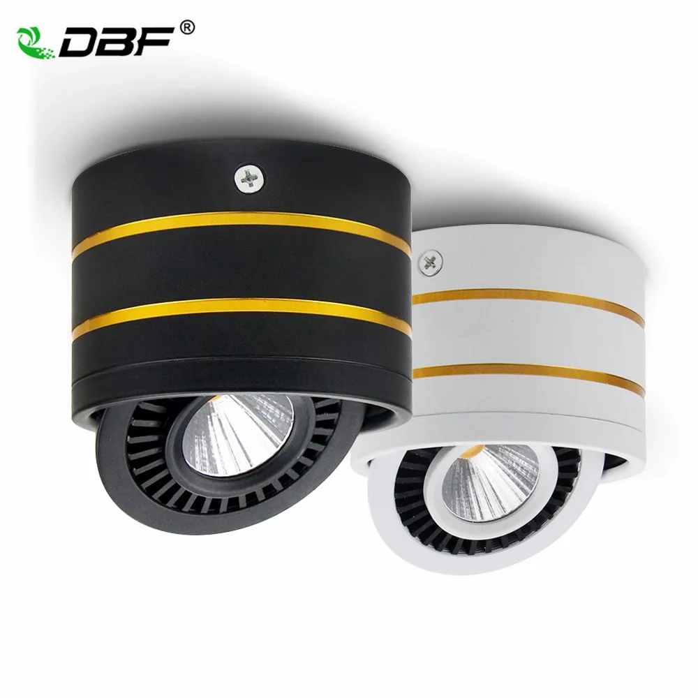  LED Surface mounted Ceiling Light 5w 7w 9w 15w Dimmable Ceiling Lamp 360 degree rotatable COB backg - 32998366263