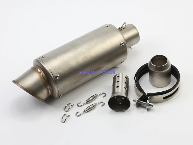 

Imitation Titanium ID:51mm(2") L:330mm(13") Universal Motorcycle GP Exhaust Pipe Muffler Silencer Carbon Fiber Motorbike Exhaust