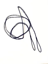 1PCS Nero Bow String Per Il Dritto di prua Arco Ricurvo Tiro Con L'arco Da Caccia di Lunghezza 115 centimetri-180 centimetri