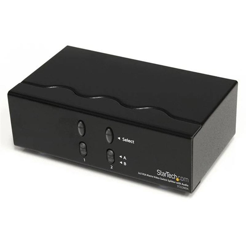 

StarTech.com Conmutador Matrix VGA de 2 Puertos 2x2 con Audio - Switch Selector - 1920x1440, VGA, 1920 x 1440 Pixeles, 250 MHz,