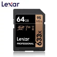 Lexar sd card 64gb 633x Memory Card Class 10 U3 SD