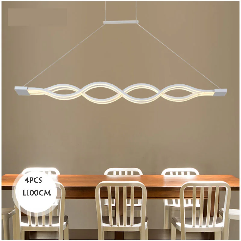 Креативная Люстра Светодиодная Современная подвесная люстра для столовой Потолочная Лампа Домашнее освещение для кухни