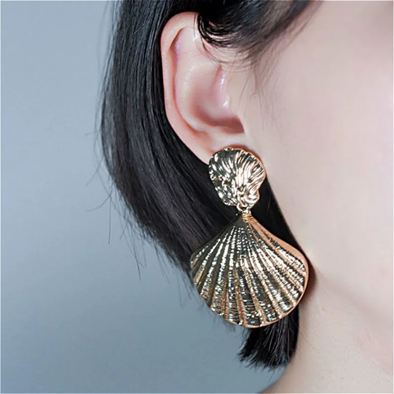

Fashion Shell Drop Earrings for Women Geometric Wedding Party Vintage Earring Female Jewelry Wholesale