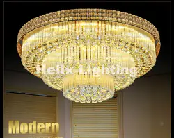 Недавно Роскошные D80CM светодиодные Кристалл Потолочный светильник K9 гостиная лампы светодиодные потолочные Спальня ресторан коридор