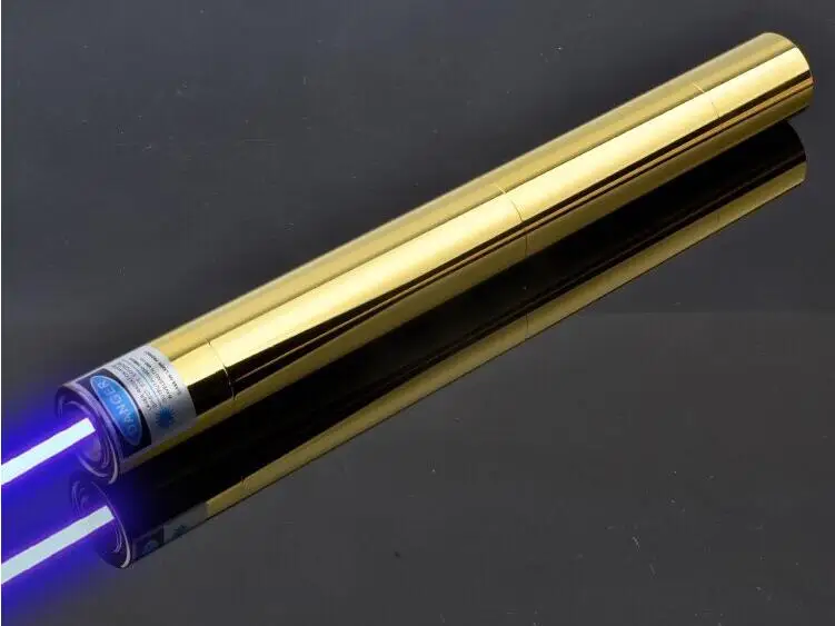 Сильный 450nm 200000 м Синий лазерная указка ручка высокой мощность военная Униформа видимой области спектра сжечь Тактический свет сигарет