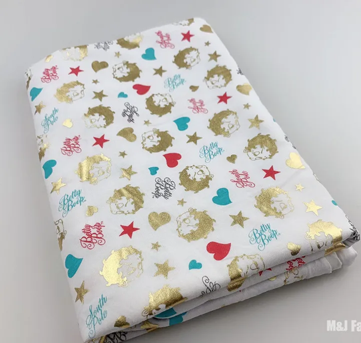 50x143 см сексуальная эластичная трикотажная хлопчатобумажная ткань для шитья в стиле Бетти, пэчворк, для девушек и женщин, тканевая одежда