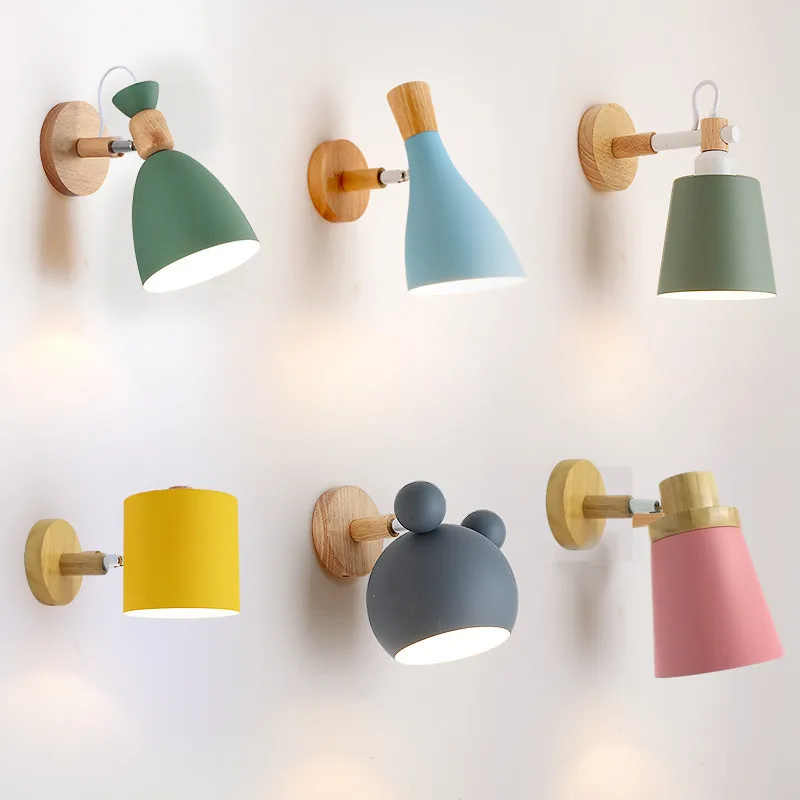 

Multiple styles wood wall lamps LED lights wooden aluminum Dining-room sitting room corridor LED Indoor lighting light fixture