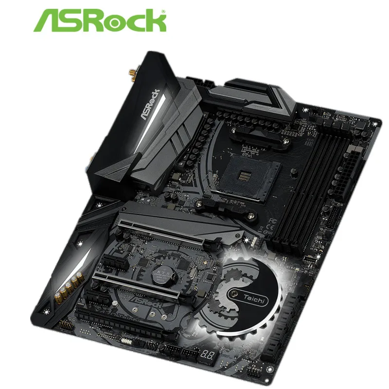 Полностью новая материнская плата ASRock technology X470 Taichi Taiji ATX с поддержкой AMD 2700x