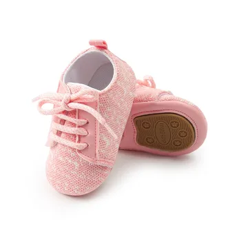 

WEIXINBUY Baby Cross-tied Shoes Cute Cartoon Printed Baby Kids High Shoes Casual Anti-Slip Toddler Walk Sneaker