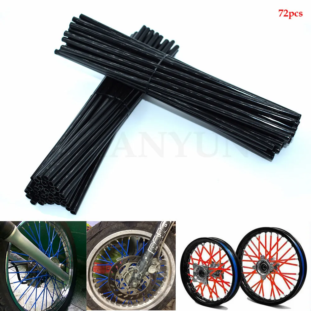 Moto Spoke Skins Cerchione Avvolgere Tubi Copertura Per Ktm 690 Duke 690 Enduro R 690 Smc 2014-2015