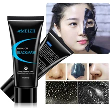 Ameizii для удаления угрей коллагеновая маска, черная глубоко очищающая активированный уголь Бамбук для лица и для носа и лица, маска