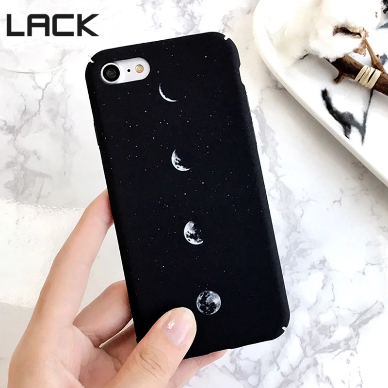 

LACK Simple Pattern Space Eclipse of the Moon case For iPhone 6 Hard frosted Fashion phone cases Back Cover For iphone 6 6S Plus