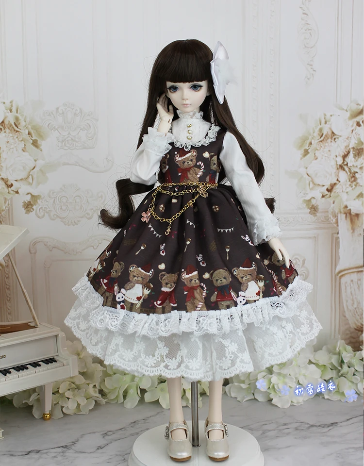 Одежда BJD 1/6 для куклы 1/4 1/3 весеннее платье комплект платья детей подарочные