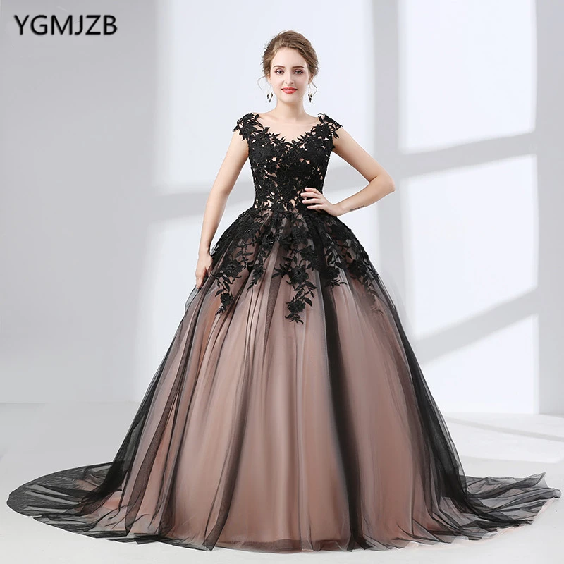 de Noche de estilo árabe para mujer, vestido de fiesta de de encaje con largo en V, color negro, novedad de 2018 - AliExpress Bodas y eventos