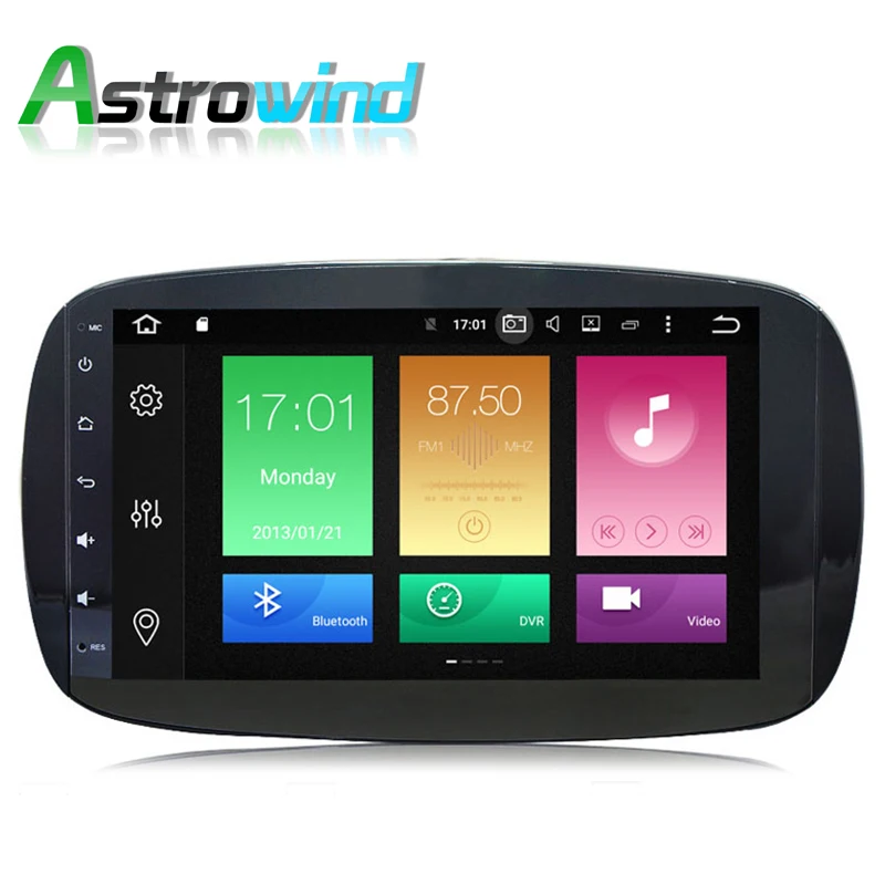 64G ROM Android 9.0 Car GPS Navigation System Stereo Media Auto Radio Audio for Mercedes Benz Smart Fortwo 2016