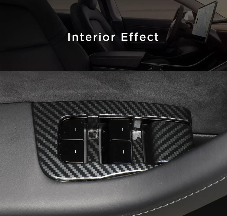 LUCKEASY для Tesla модель 3- Автомобильный Дверной замок декоративные/окна кнопки изменение ABS патч 14 шт./компл