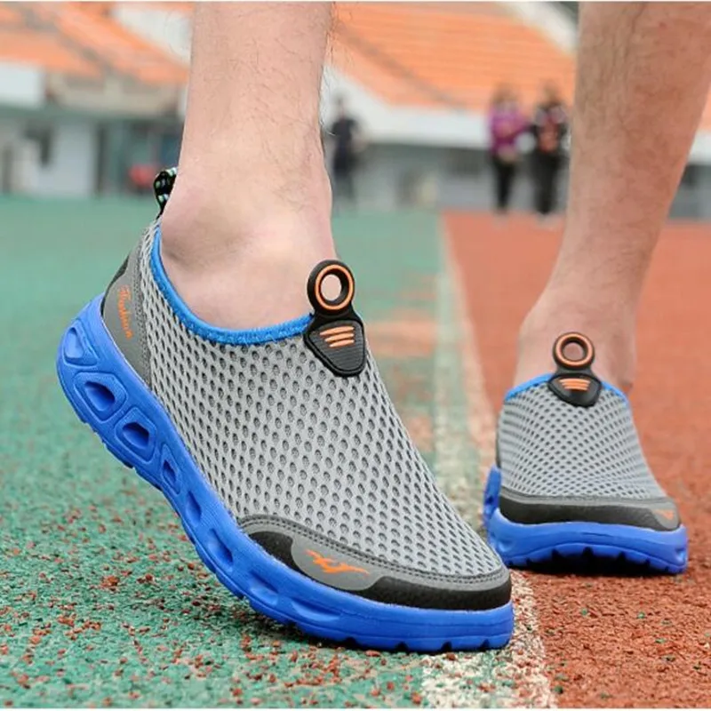 

Summer Mesh Men's Shoes Outdoor Sneaker Couple Models Mesh Men's Shoes Breathable Mesh Shoes Summer Men's Sandals Net Shoes